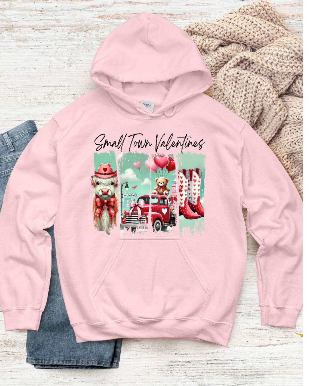 Small Town Hearts Hoodie