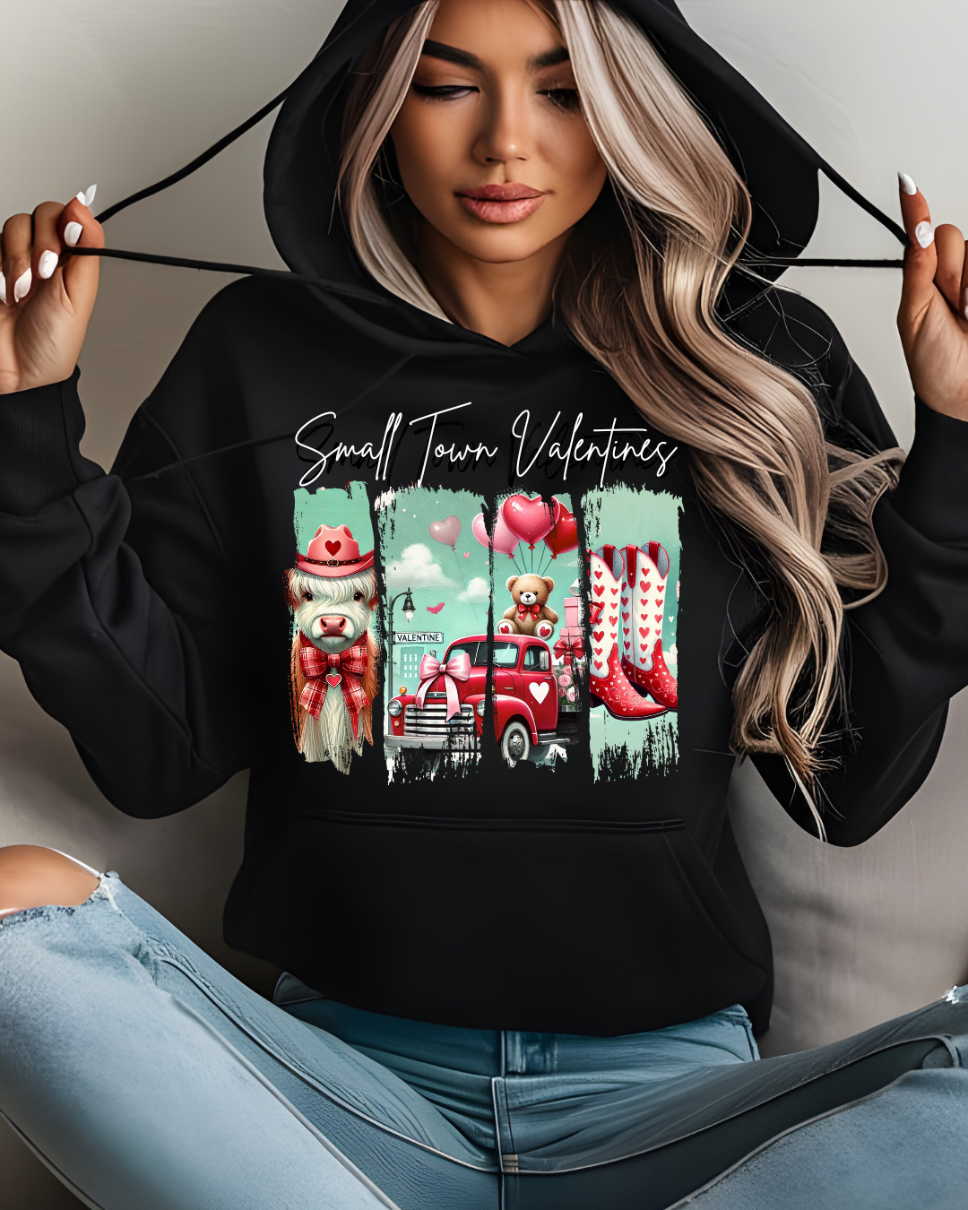 Small Town Hearts Hoodie