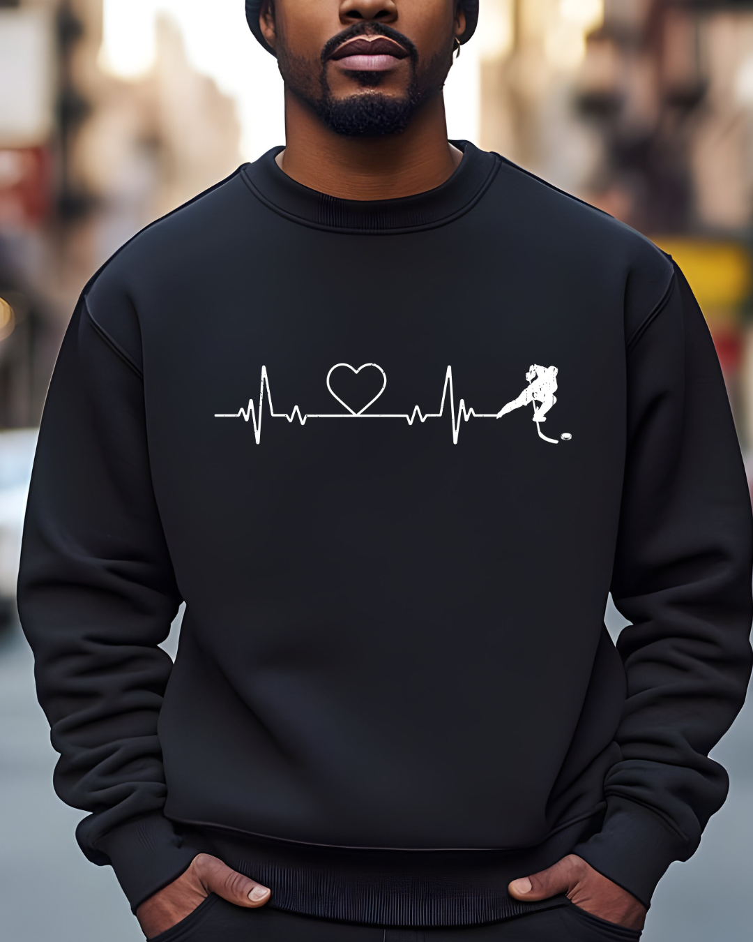 Hockey Heartbeat Unisex Sweatshirt