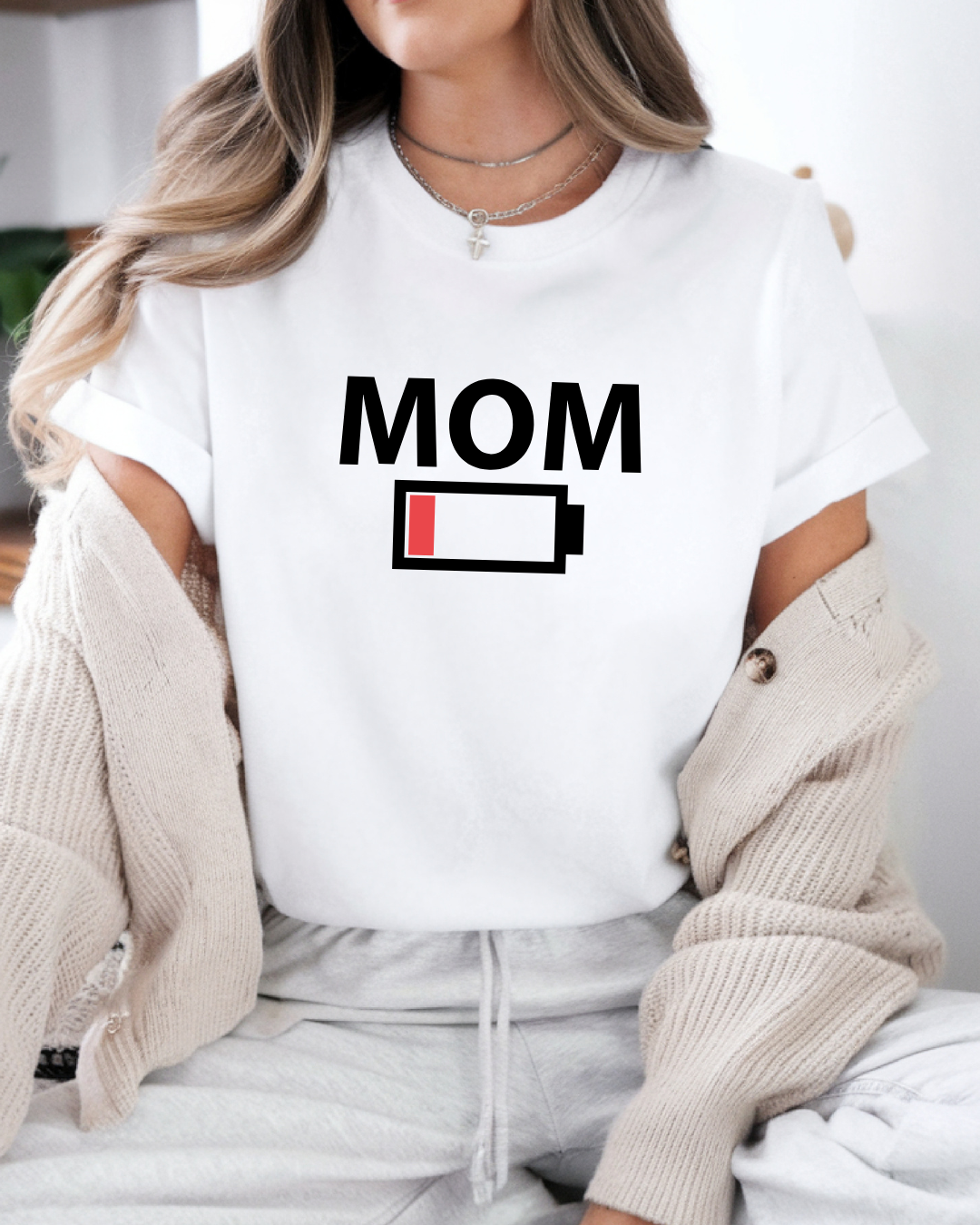🔋 MOM Low Battery Shirt