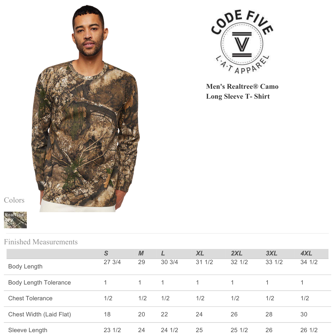 Men’s Realtree® Camo Long Sleeve Tee | Outdoor Comfort