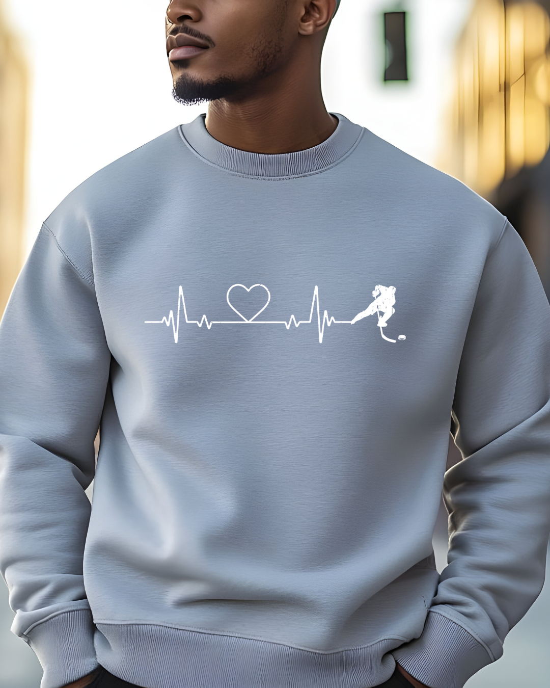 Hockey Heartbeat Unisex Sweatshirt