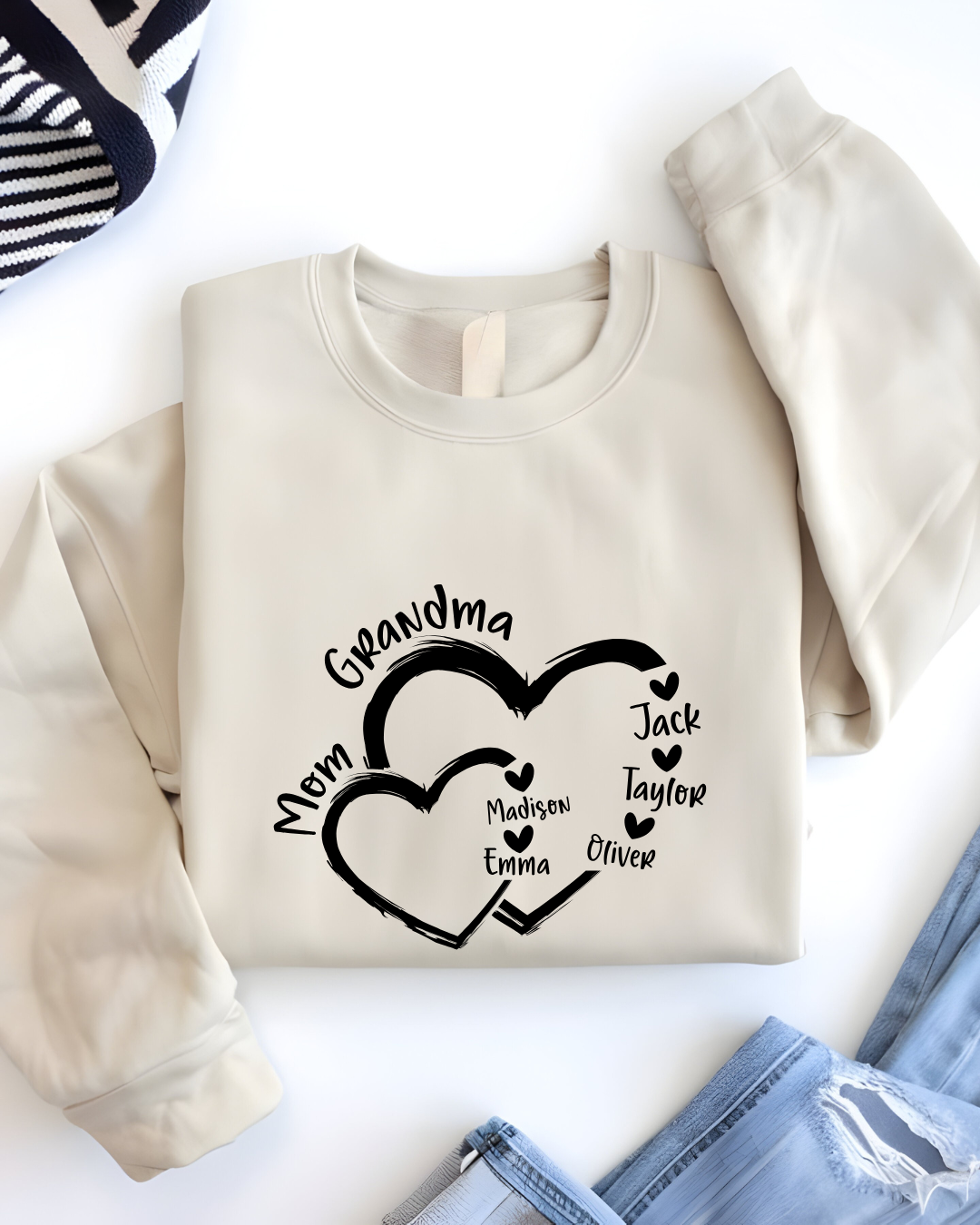 💖 Custom Grandma & Mama Shirt