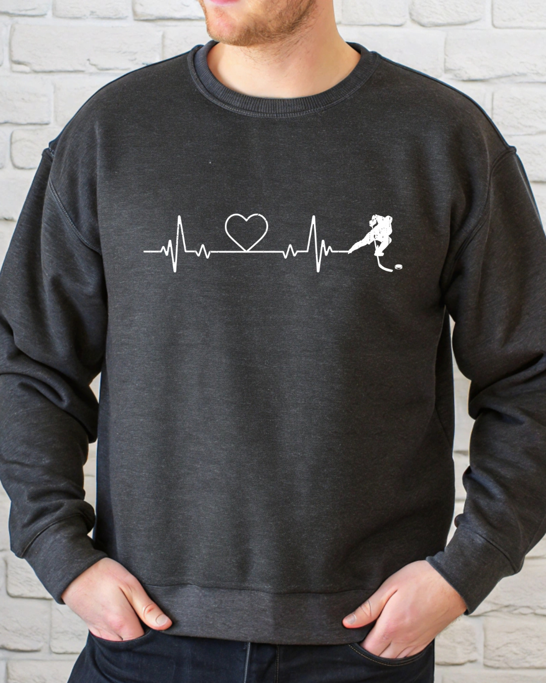 Hockey Heartbeat Unisex Sweatshirt