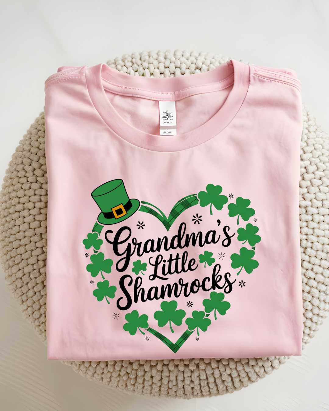 Personalized Grandma's Little Shamrocks T-shirt 🍀