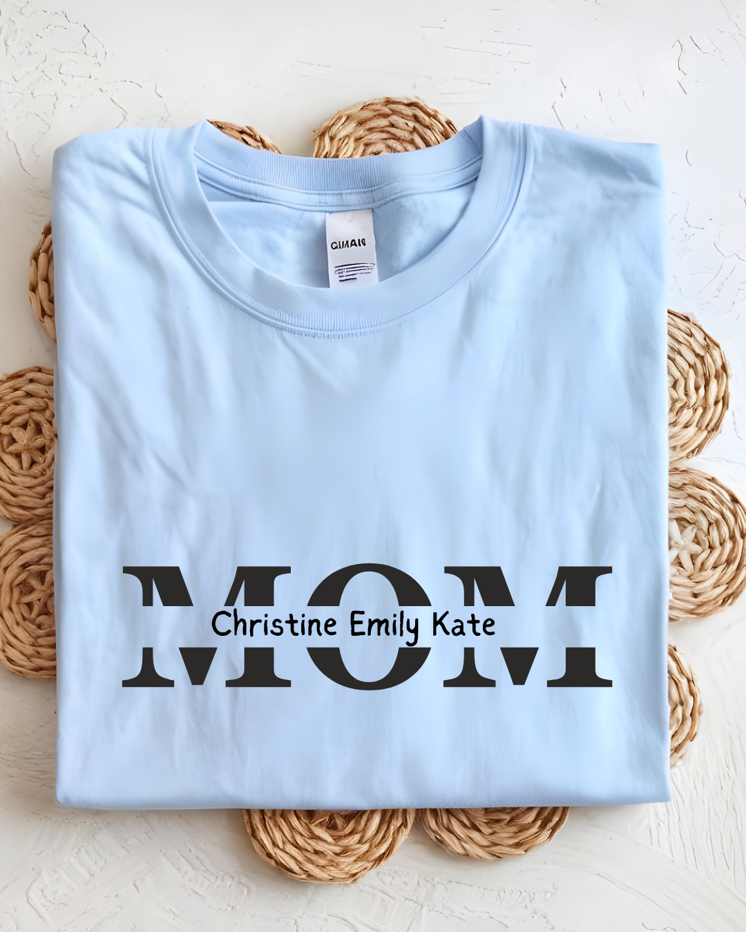 ๐ Custom Kids Name MOM T-Shirt ๐