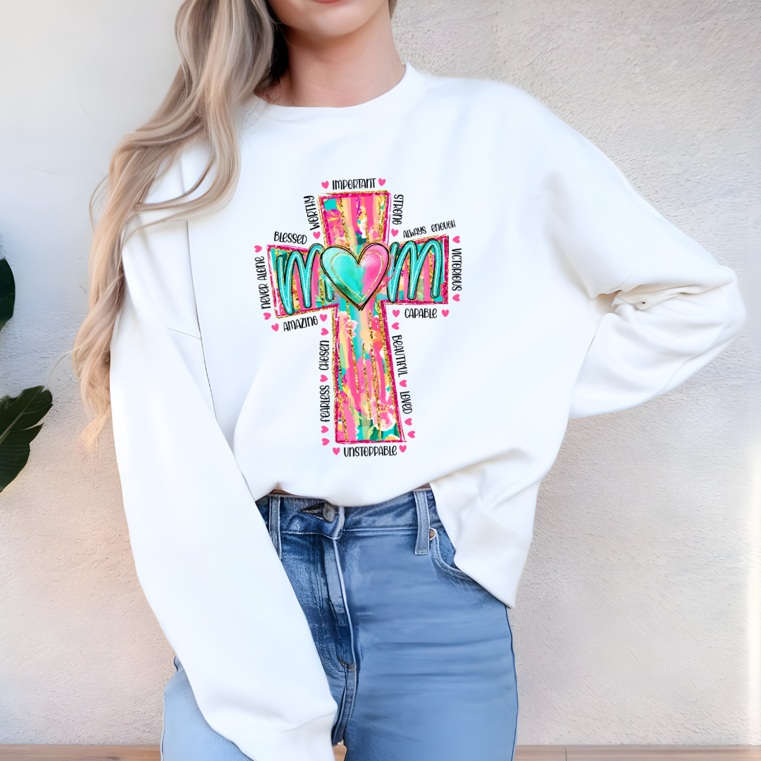 Christian MOM Cross Shirt