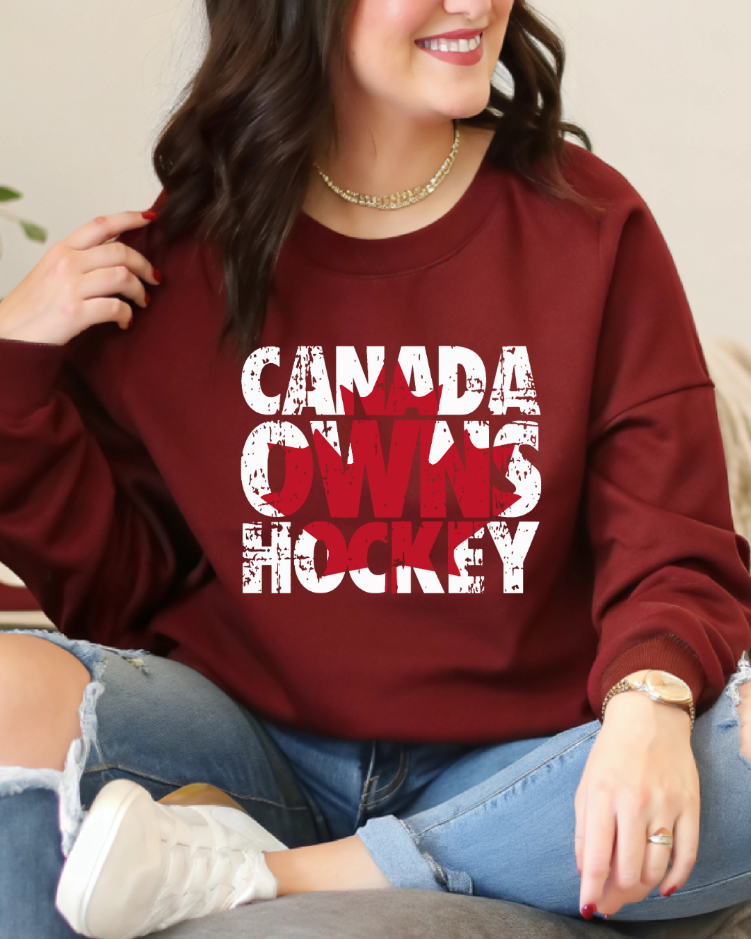 🏒 Canada Owns Hockey Sweatshirt