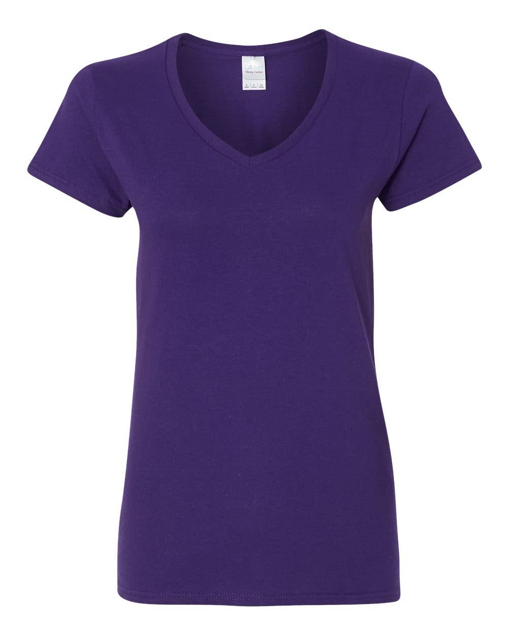 Gildan 5V00L Women’s Heavy Cotton Semi-Fitted V-Neck T-Shirt
