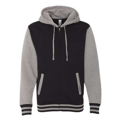 Heavyweight Varsity Full-Zip Hoodie | Unisex Slim Fit
