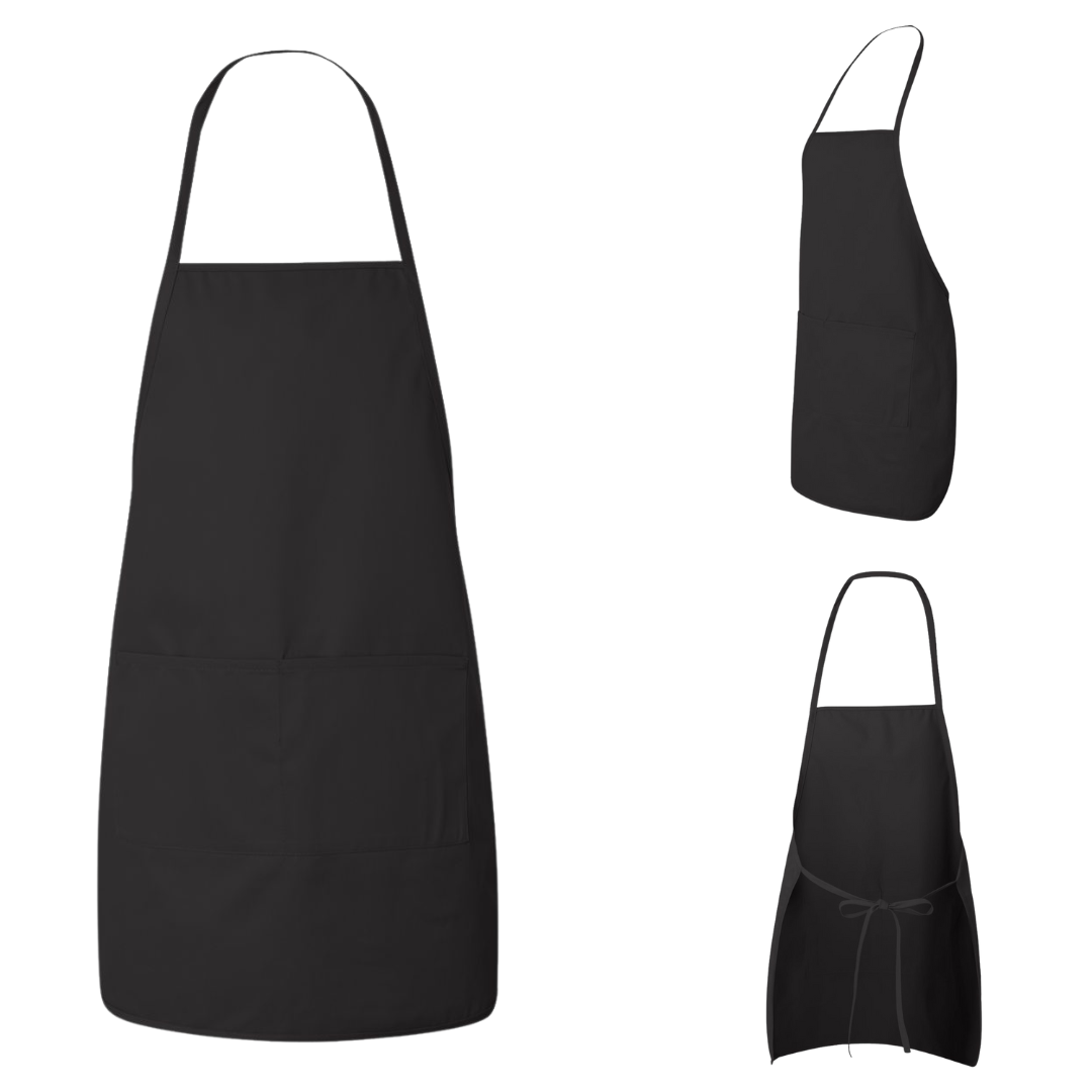 Long Butcher Block Apron with Pockets – Heavy Twill Work