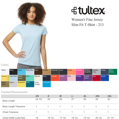 Women’s Slim Fit Fine Jersey T-Shirt | Soft Ring-Spun Tee