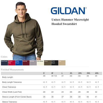 Gildan Hammer Maxweight Hoodie | Premium Heavyweight Unisex