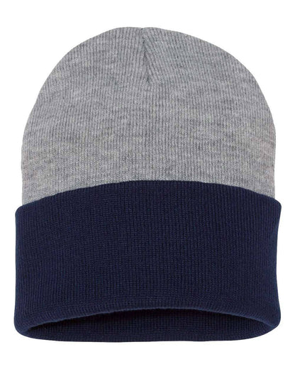 Sportsman 12” Two-Tone Color Blocked Cuffed Beanie