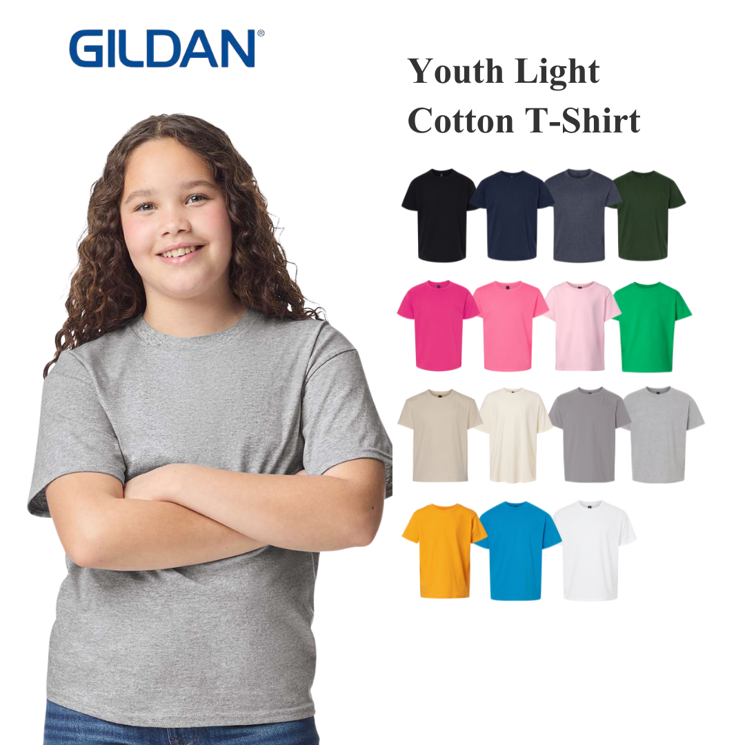Youth Unisex Cotton T-Shirt – Soft Blank Kids Tee