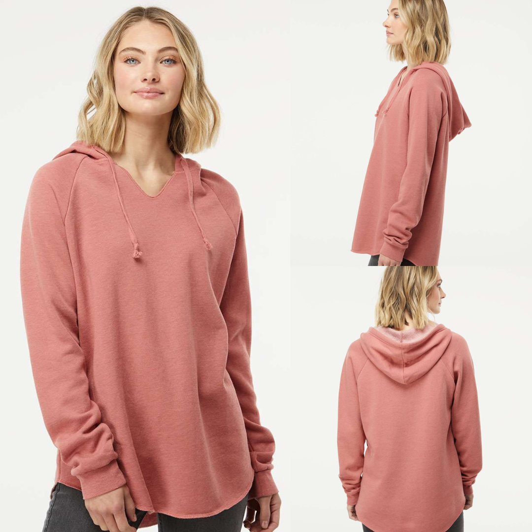 Women’s California Wave Wash Hoodie  Lightweight Relaxed Fit