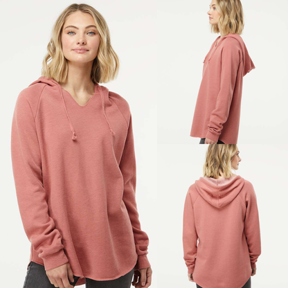 Women’s California Wave Wash Hoodie  Lightweight Relaxed Fit