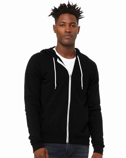 Unisex Sponge Fleece Full-Zip Hoodie | Comfort Soft Cotton