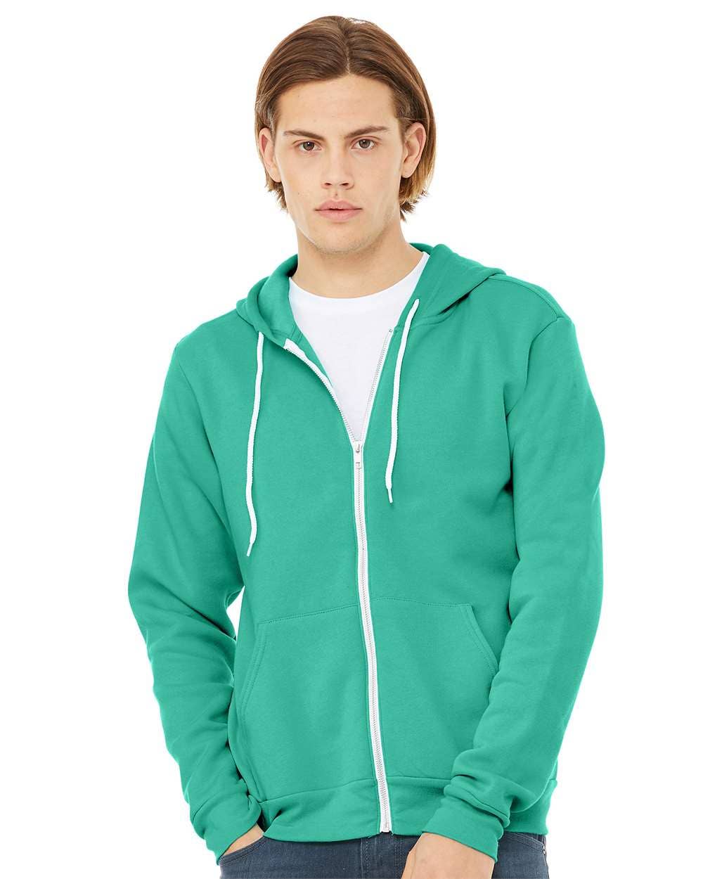 Unisex Sponge Fleece Full-Zip Hoodie | Comfort Soft Cotton
