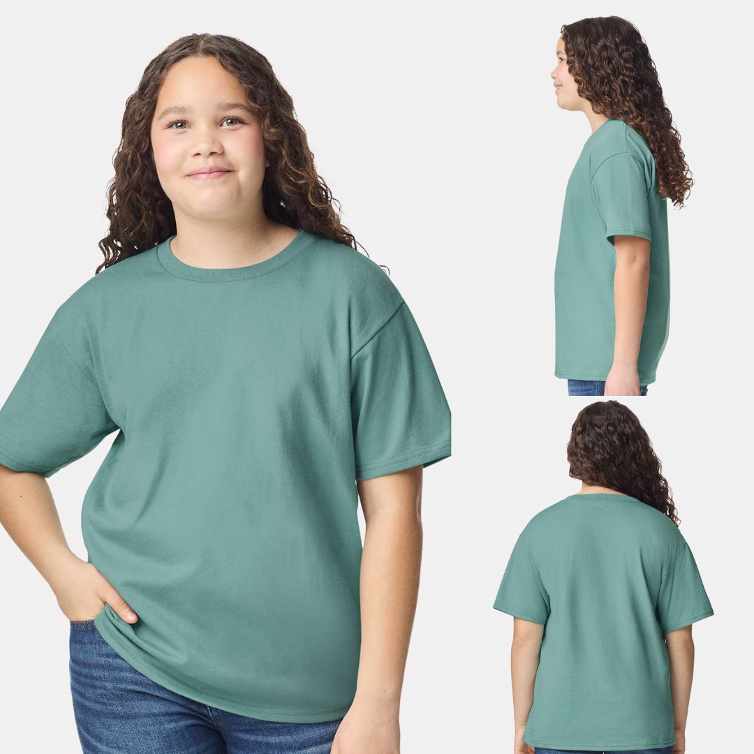 Youth Heavy Cotton T-Shirt – Soft 100% Cotton Classic Fit