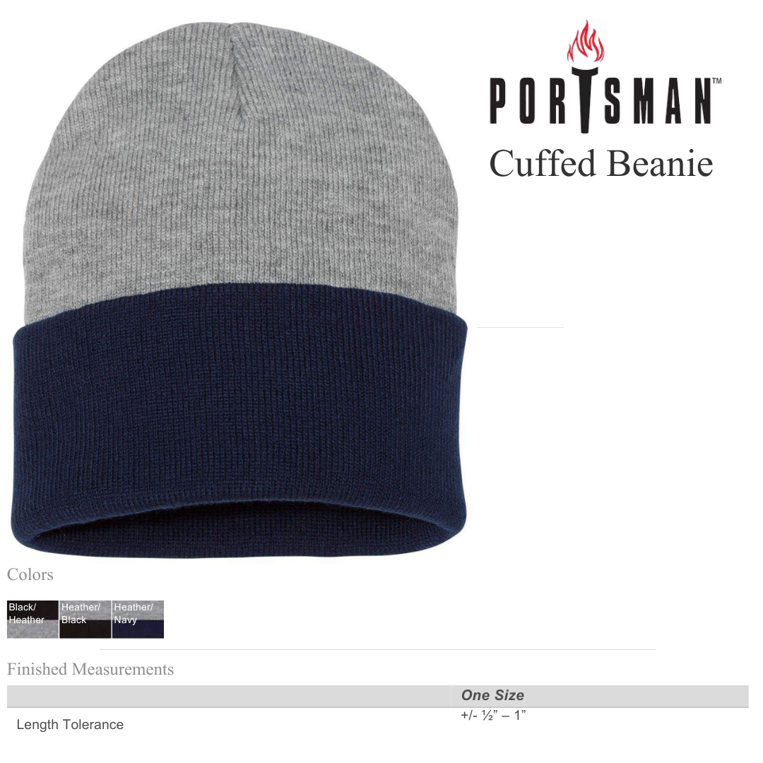 Sportsman 12” Two-Tone Color Blocked Cuffed Beanie