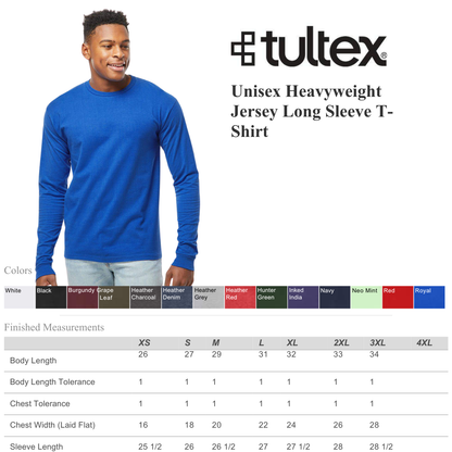 Long Sleeve Top | Heavyweight Cotton Jersey Tee