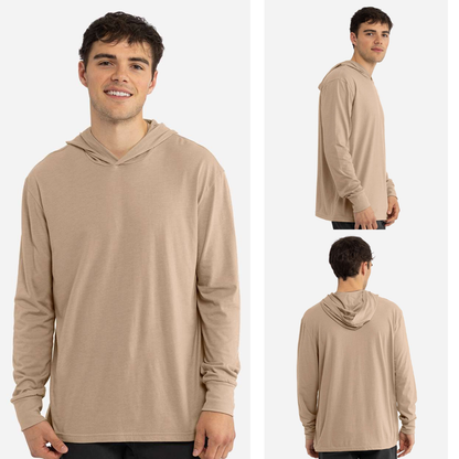 Next Level Unisex Lightweight Hooded Long Sleeve T-Shirt