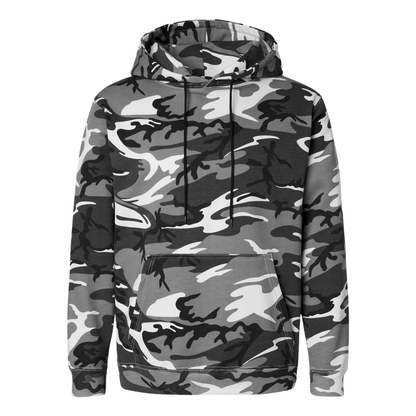 Unisex Camo Fleece Hoodie – Urban Woodland Pullover