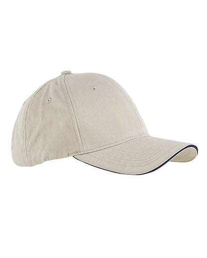 Brushed Twill Cotton Sandwich Cap – Adjustable Fit