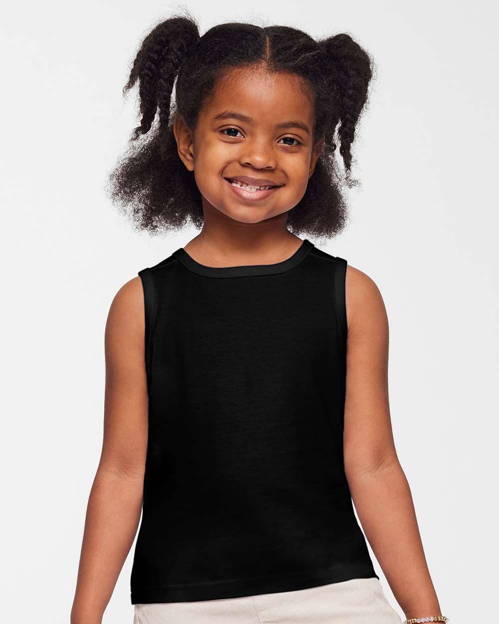 Rabbit Skins Toddler Fine Jersey Tank Top Soft Cotton Sleeve