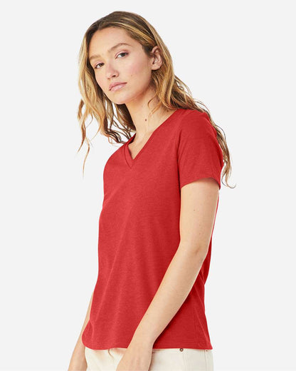Bella+Canvas Women’s Heather CVC V-Neck Tee
