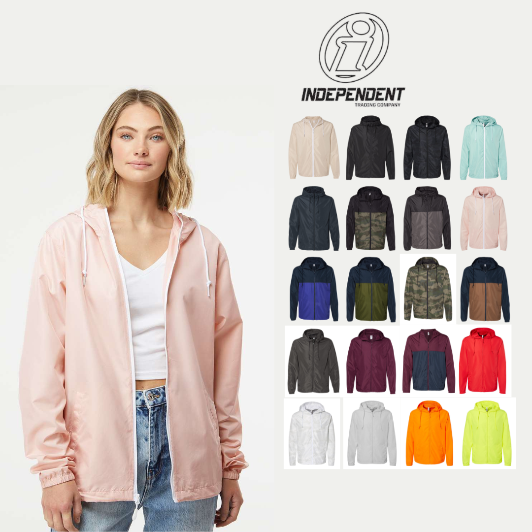 Men’s Lightweight Windbreaker Jacket – Wholesale Full Zip