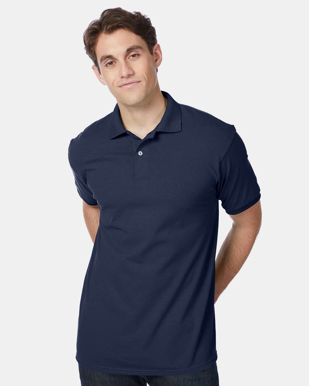 Hanes EcoSmart Polo Shirt | Cotton-Poly Jersey | Classic Fit