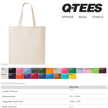 Lightweight Cotton Tote Bag | Reusable Eco Shopping Bag