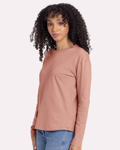 Women’s Relaxed Fit Long Sleeve Cotton T-Shirt