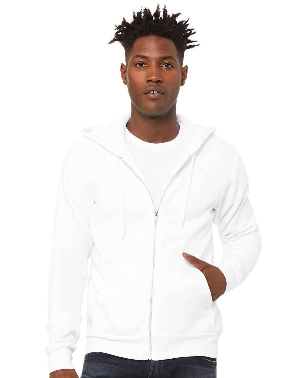 Unisex Sponge Fleece Full-Zip Hoodie | Comfort Soft Cotton