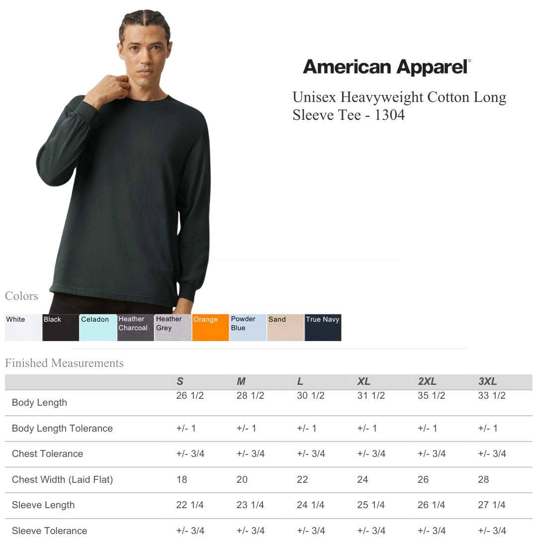 American Apparel Long Sleeve | Heavyweight Comfort