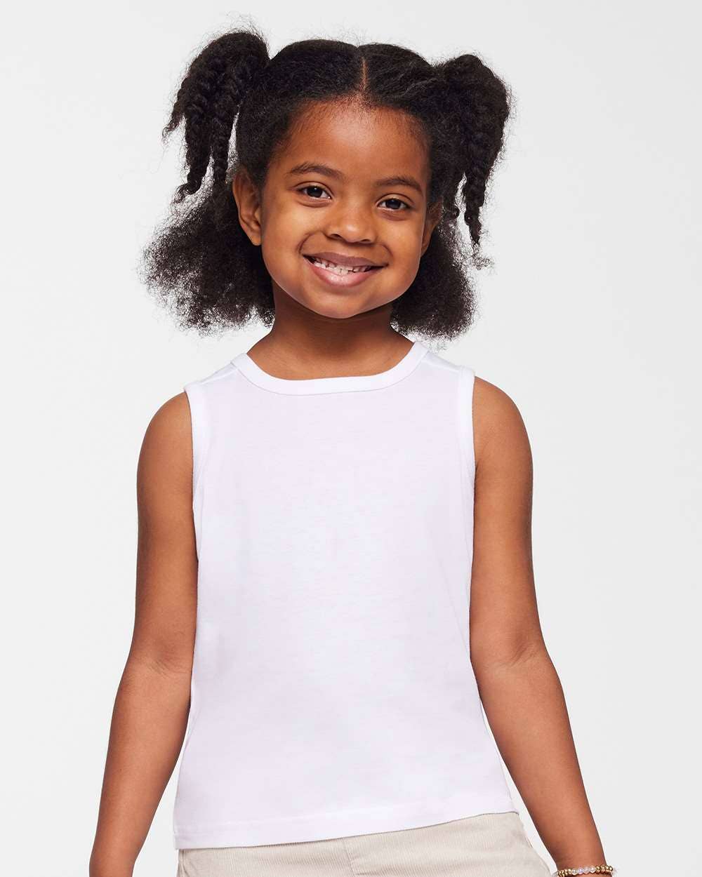 Rabbit Skins Toddler Fine Jersey Tank Top Soft Cotton Sleeve