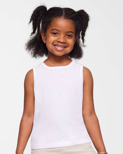 Rabbit Skins Toddler Fine Jersey Tank Top Soft Cotton Sleeve