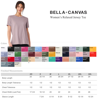 BELLA + CANVAS Women’s Relaxed Tee – Lightweight Comfort Fit