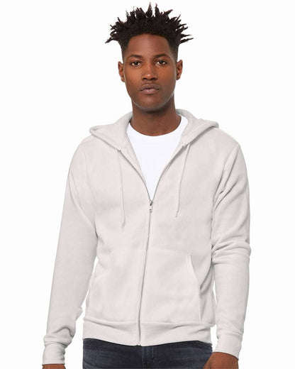 Unisex Sponge Fleece Full-Zip Hoodie | Comfort Soft Cotton