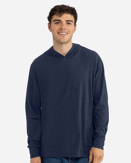 Next Level Unisex Lightweight Hooded Long Sleeve T-Shirt