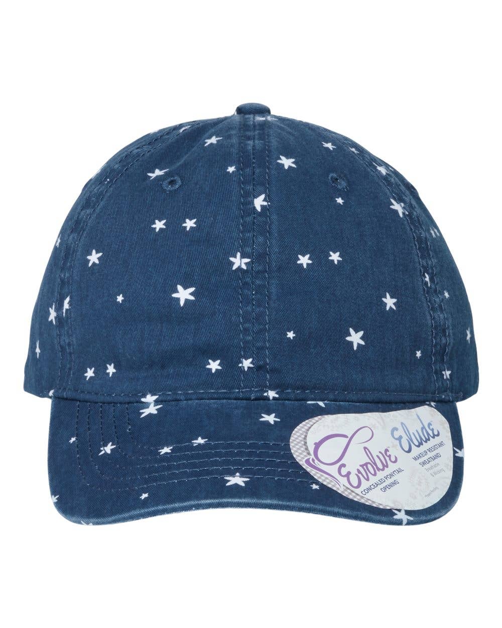 Women’s Vintage-Style Washed Print Baseball Cap | Adjustable
