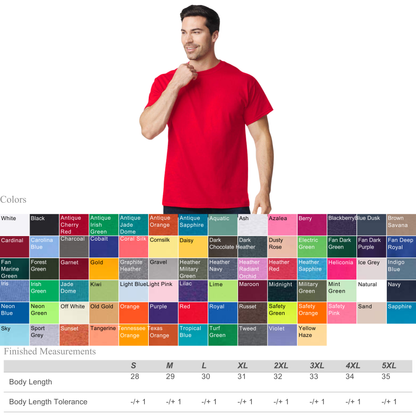 Gildan 5000 Blank T-Shirt | Heavy Cotton Unisex Tee