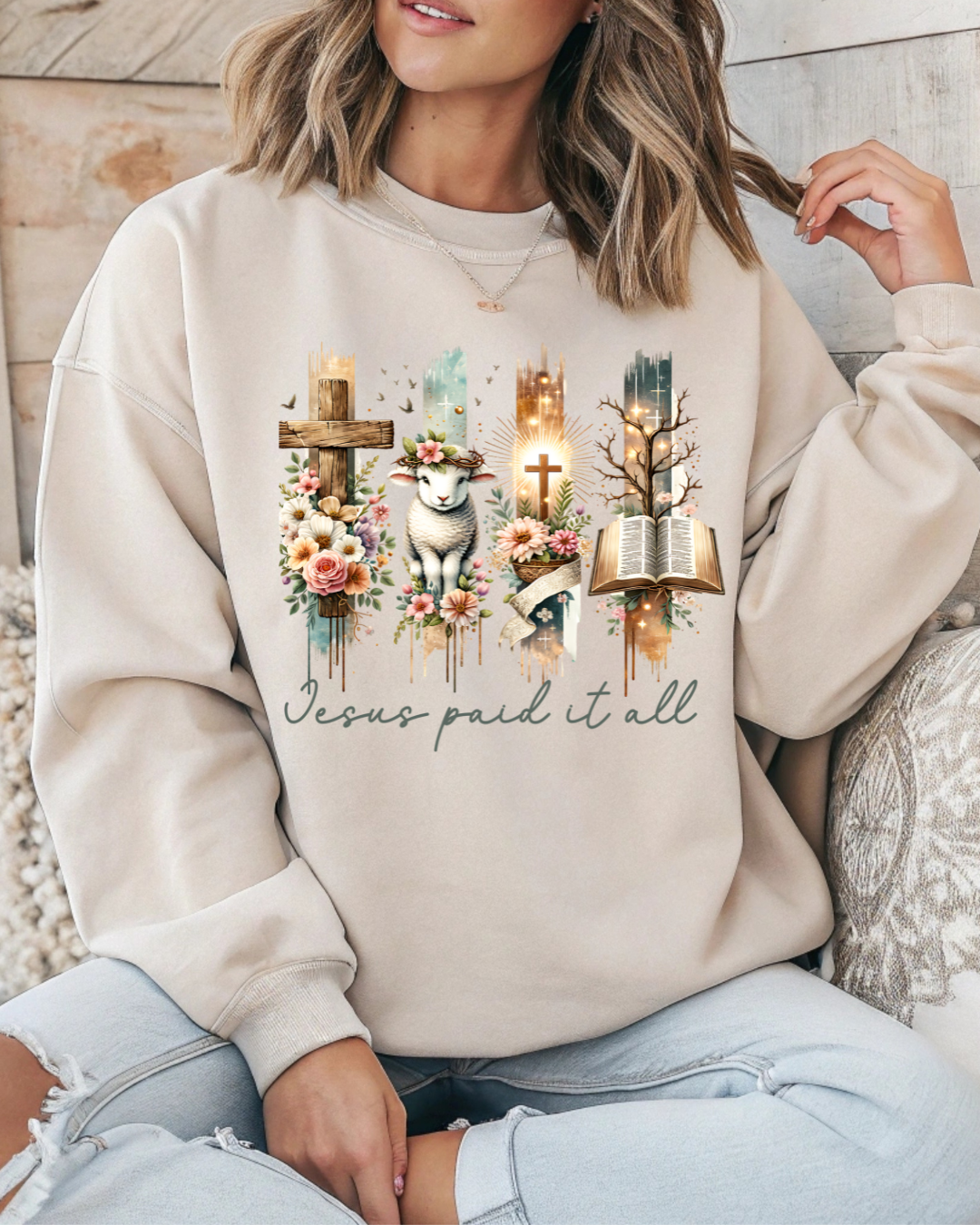✝️ Jesus Paid It All Sweatshirt