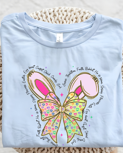 🐰 Easter Bunny Bow T-Shirt 🎀