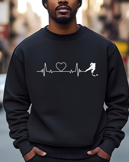 Hockey Heartbeat Unisex Sweatshirt