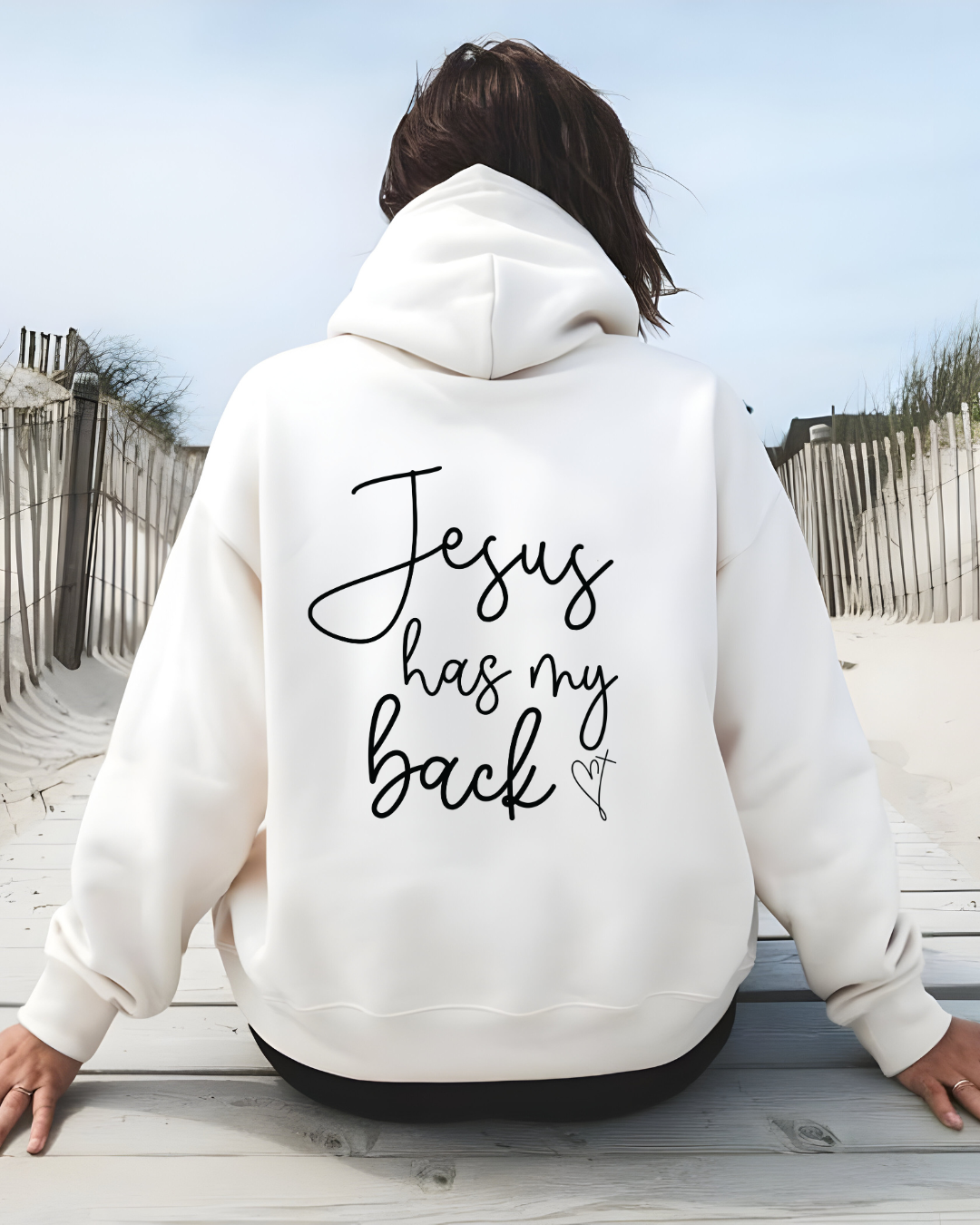 Jesus Has My Back Hoodie