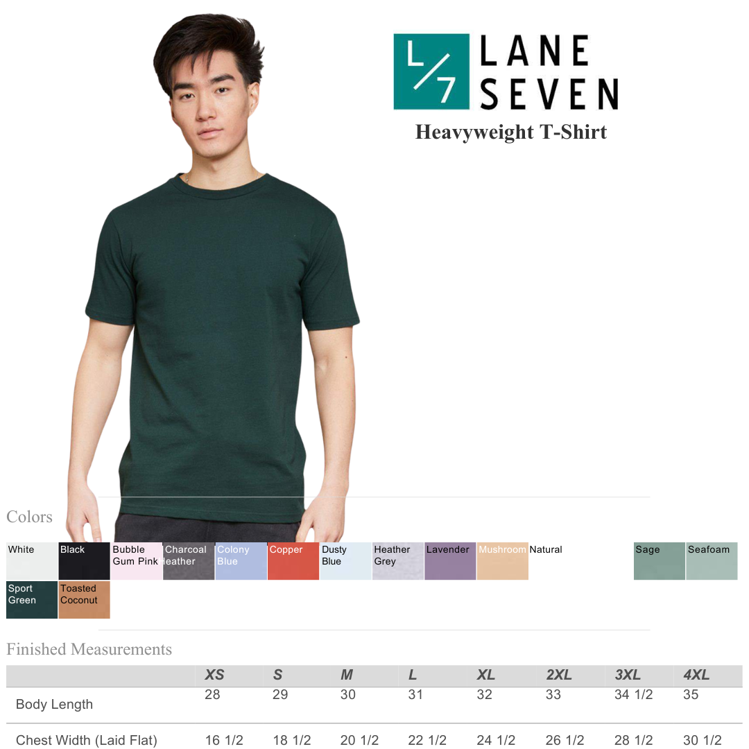 Lane Seven Unisex Premium Heavyweight T-Shirt