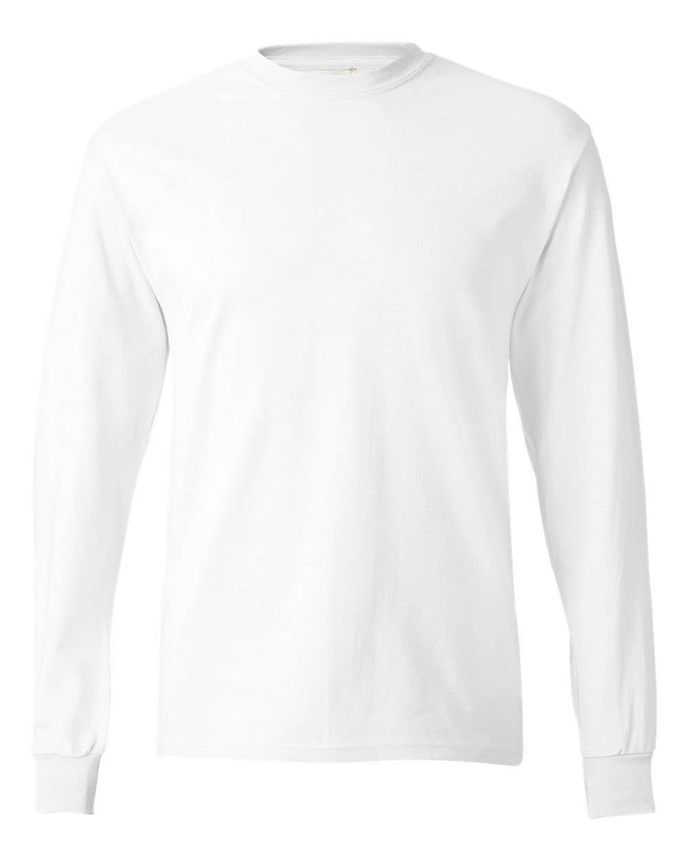 Hanes Long Sleeve Tee | 100% Cotton Classic Soft & Comfort
